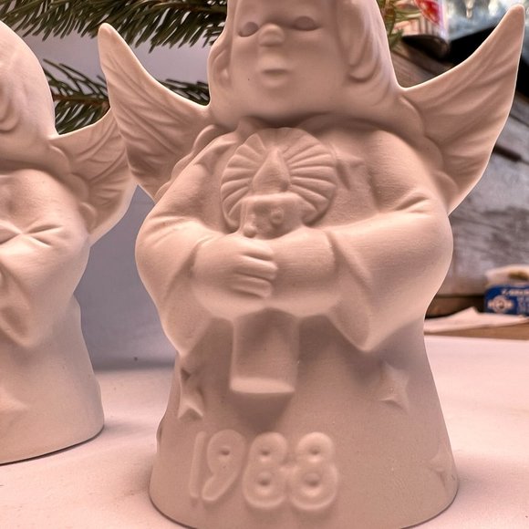 Vintage Goebel Angel-Bell Christmas Ornaments - 1988 & 1989 Annual Editions - - Picture 3 of 6